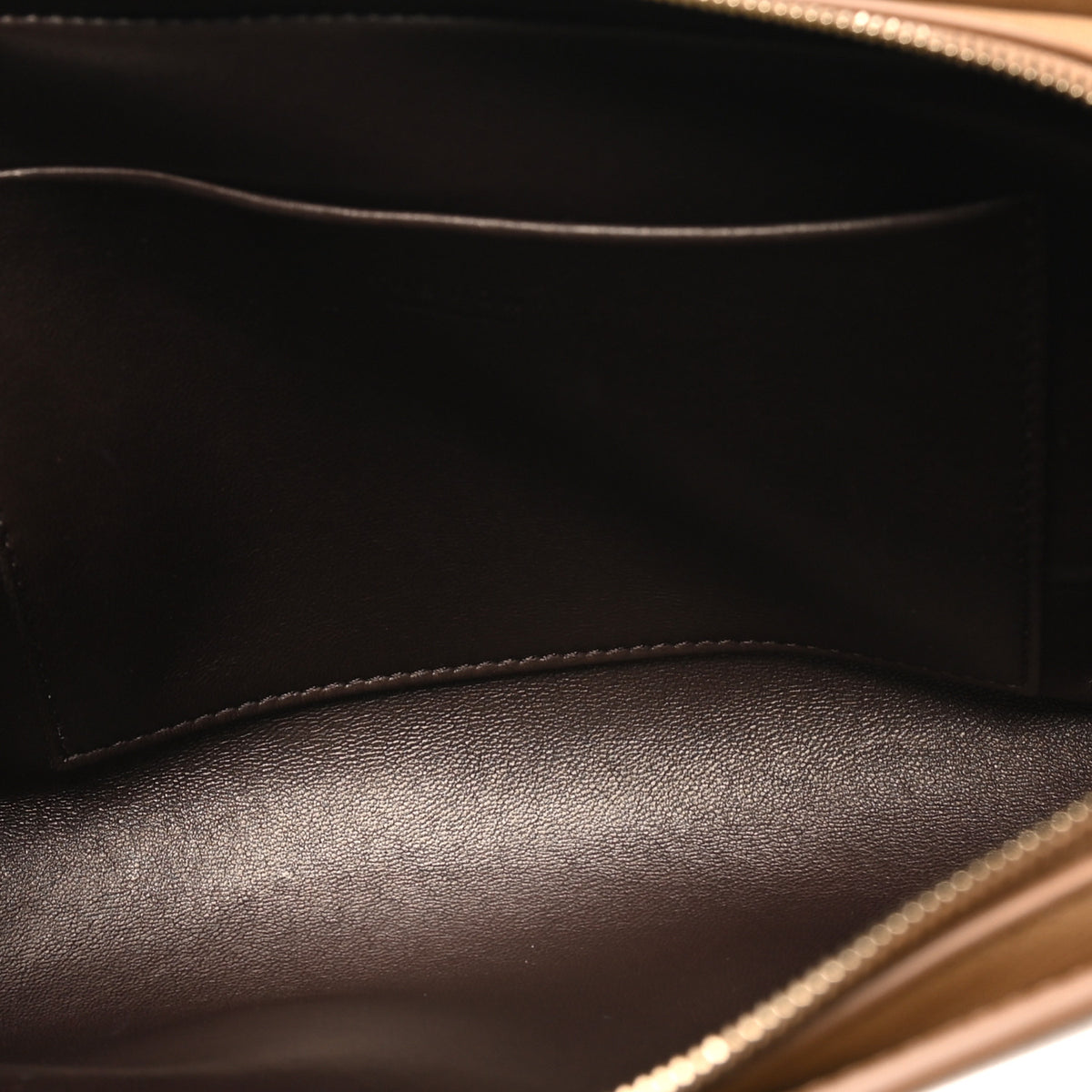 The Row Saddle Calfskin Dalia Baguette Shoulder Bag Warm Chestnut 5 of 9