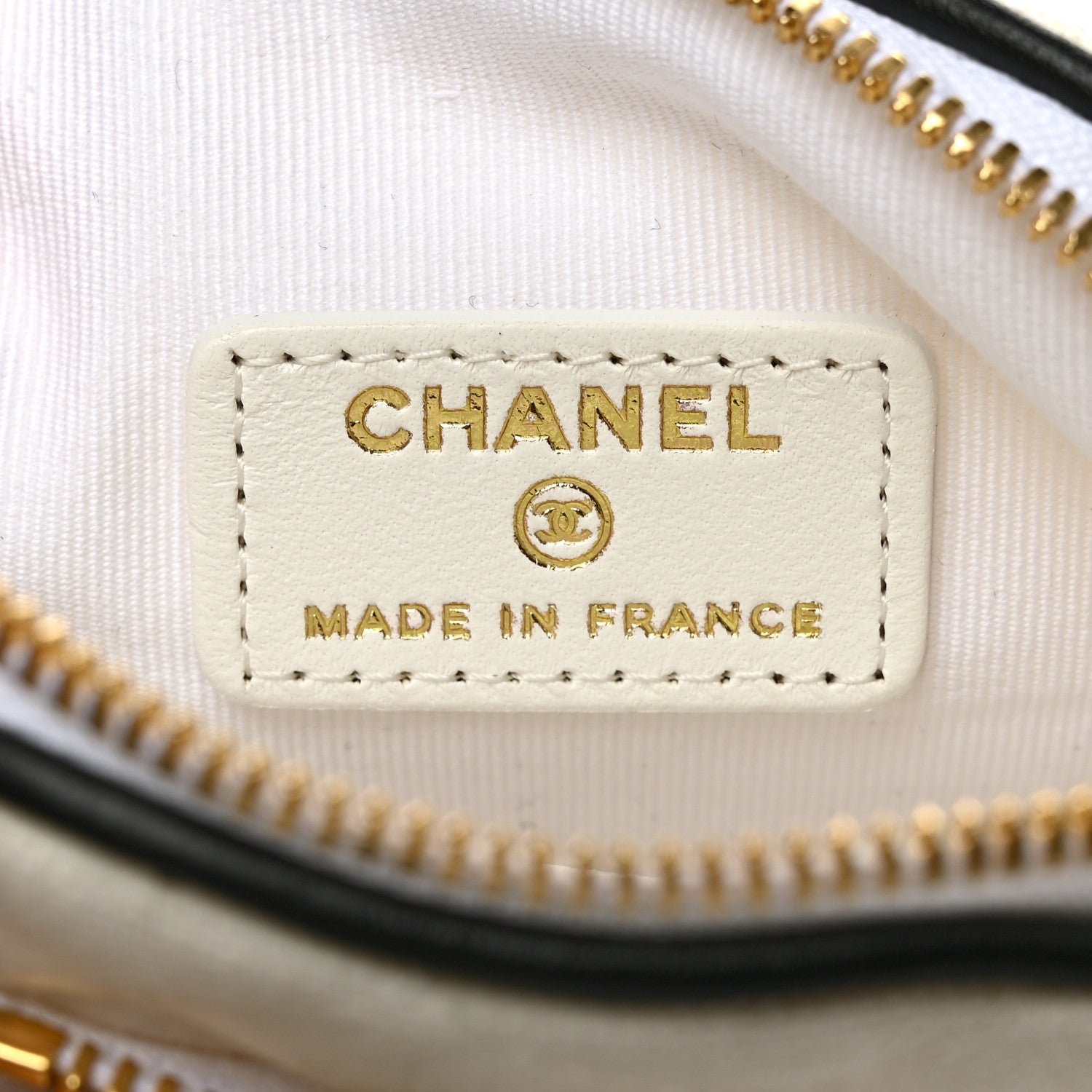 Chanel Canvas Calfskin Tennis Racket Mini Bag White Black 6 of 9