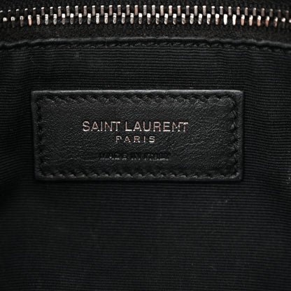 Saint Laurent Crinkled Calfskin Matelasse Monogram Medium Niki Chain Satchel Black Black 6 of 12