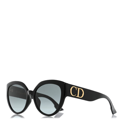 Christian Dior Acetate DDiorF Cat Eye Sunglasses Black 1 of 10