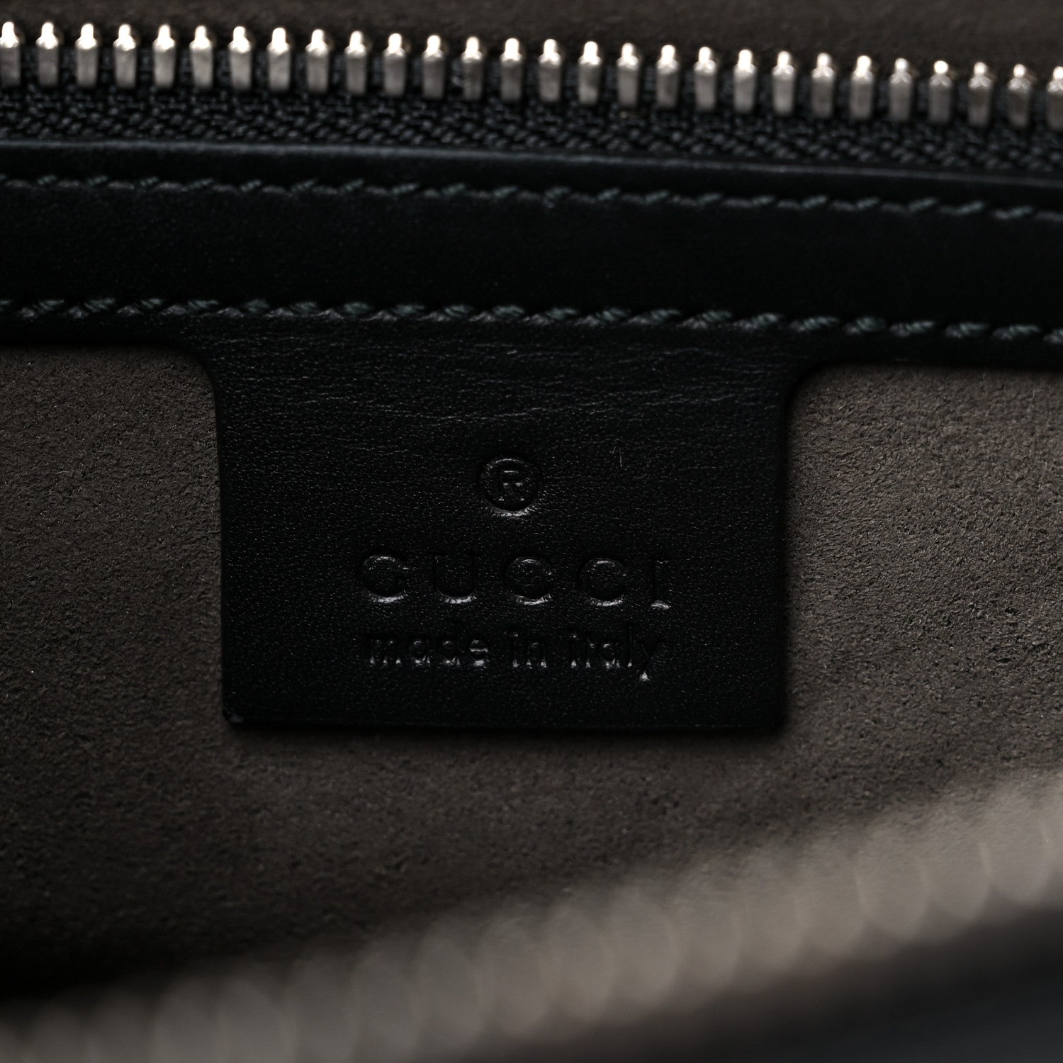 Gucci Guccissima Signature Messenger Bag Black 6 of 9
