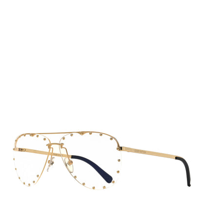Louis Vuitton Metal The Party Aviator Anti Blue Light Sunglasses Z0997W Gold 1 of 9