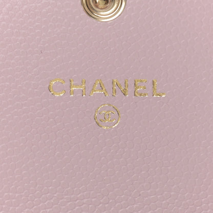 Chanel Caviar Quilted Coco Candy Card Holder On Chain Light Pink 5 of 9