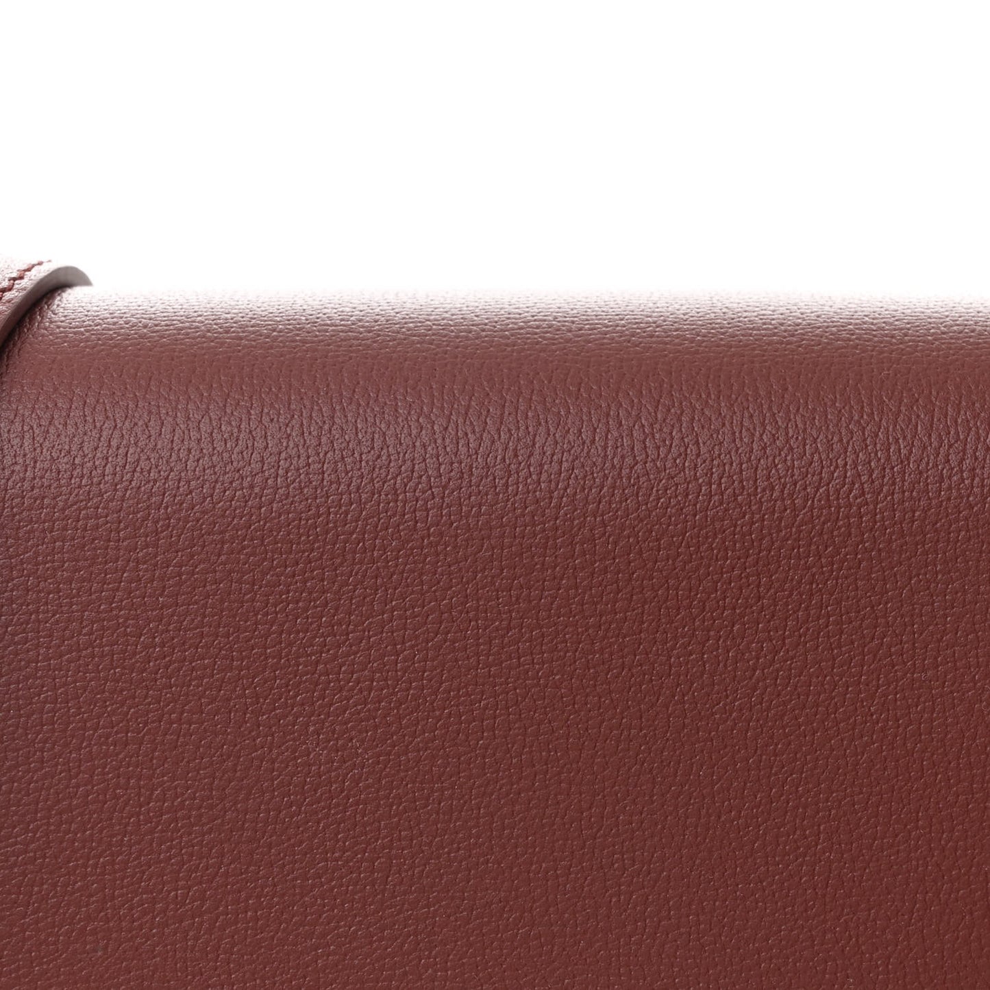 Grained Calfskin Small Ghiera Bag Azuki Beans