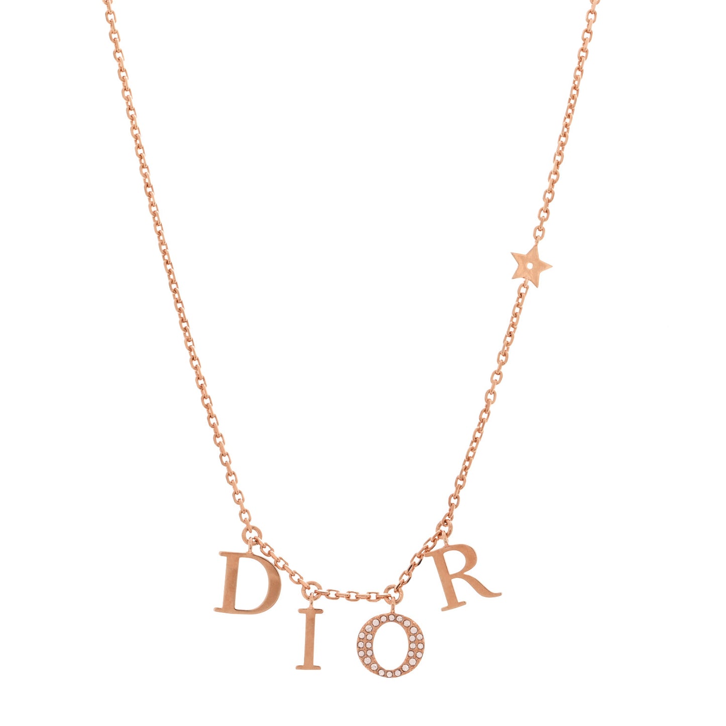 Crystal Dio(r)evolution Necklace Rose Gold
