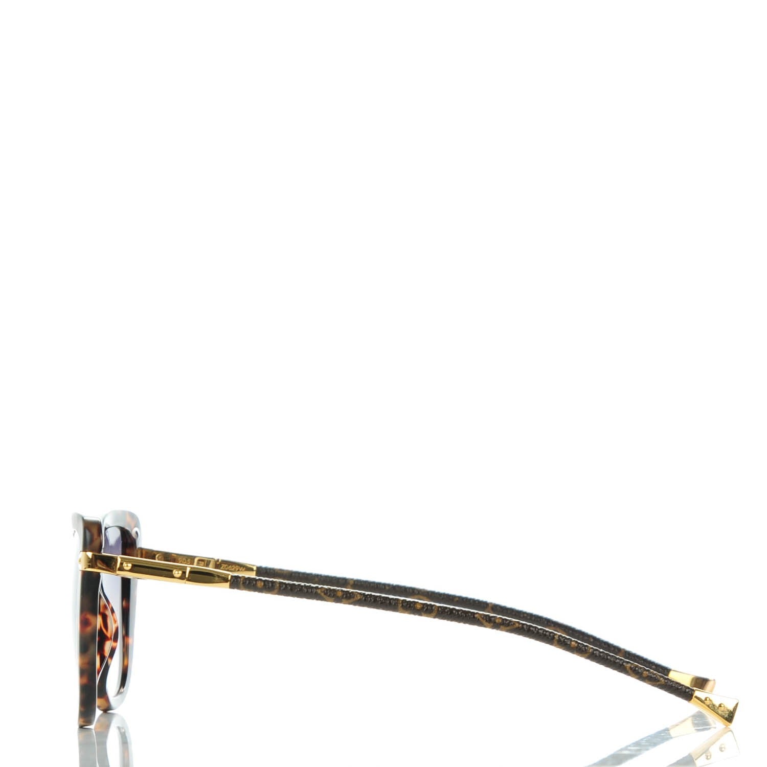 Louis Vuitton Monogram Charlotte Z0629W Sunglasses Dark Tortoise 2 of 5