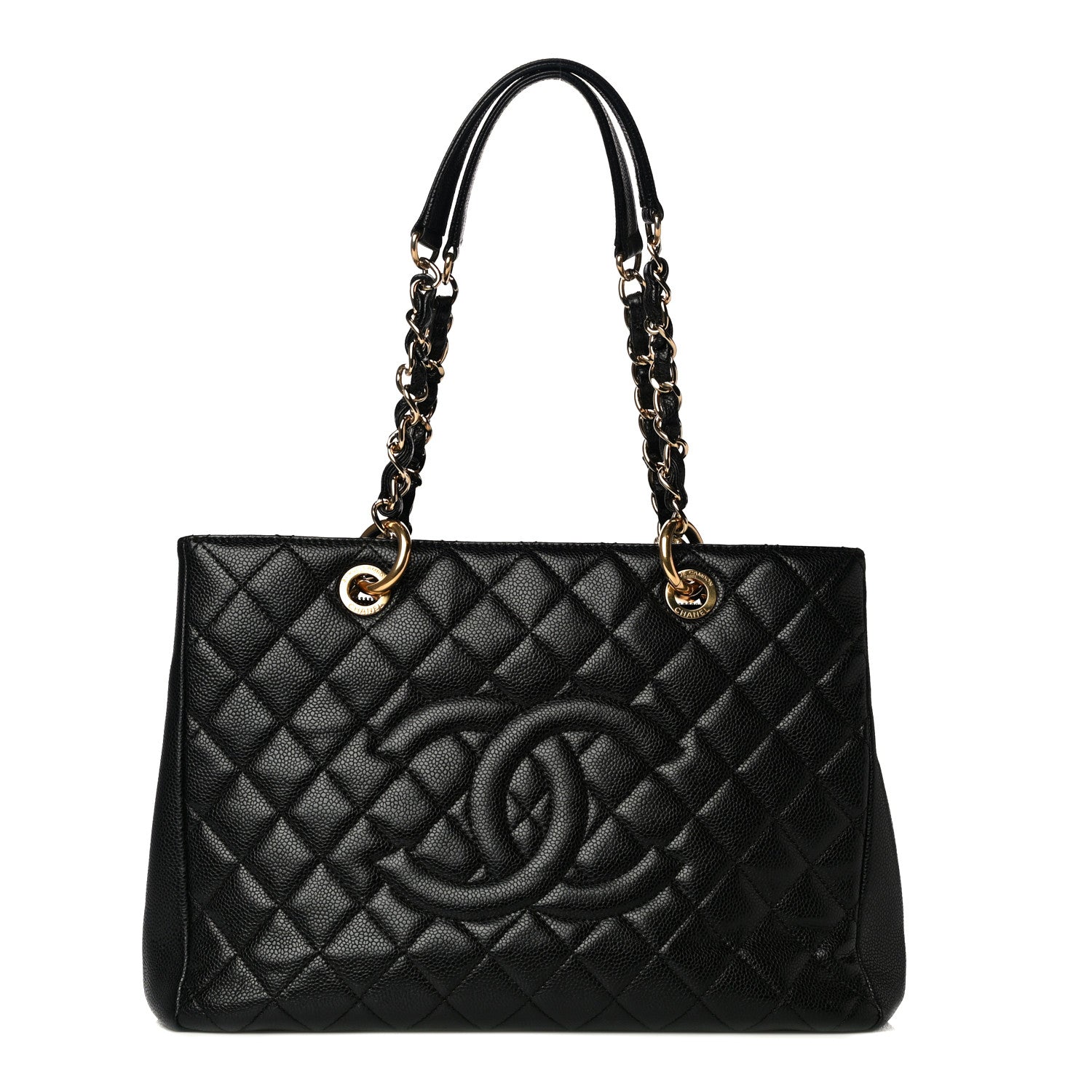 Chanel Caviar Quilted Grand Shopping Tote GST Black 1 of 12