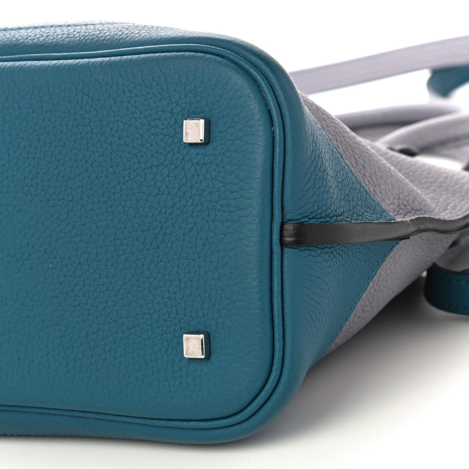 Moynat Taurillon Josephine PM Polar Prussian Blue 9 of 11