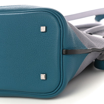 Moynat Taurillon Josephine PM Polar Prussian Blue 9 of 11