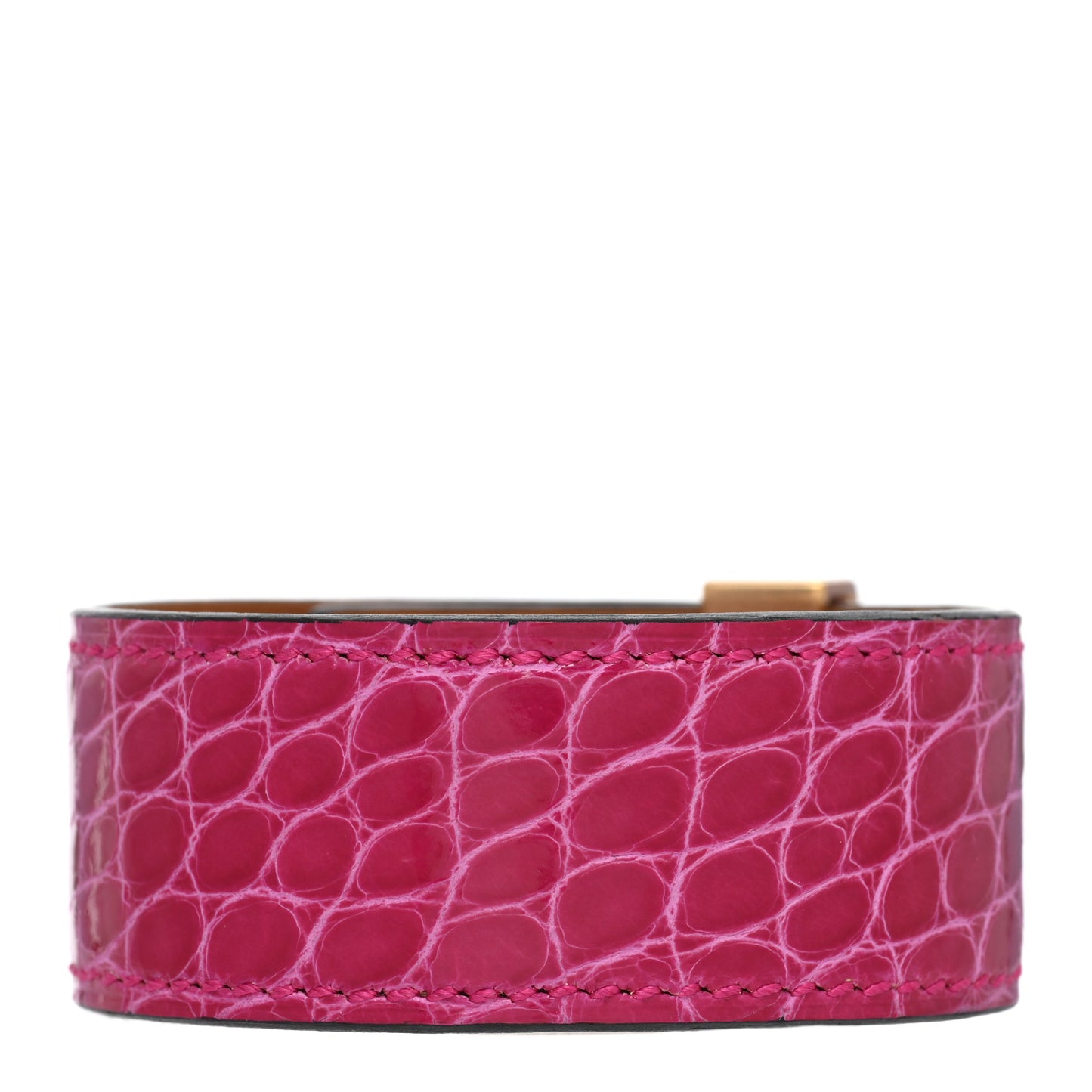 Shiny Alligator Collier de Chien CDC 24 Bracelet T2 Rose Scheherazade