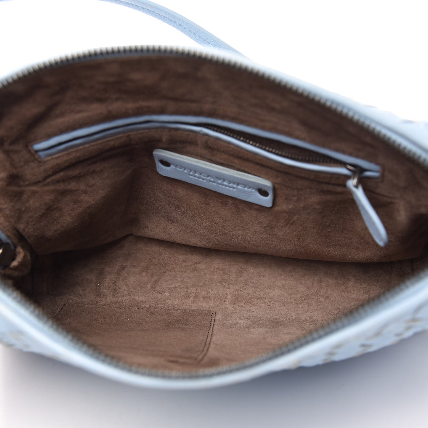 Nappa Intrecciato Nodini Crossbody Messenger Ice