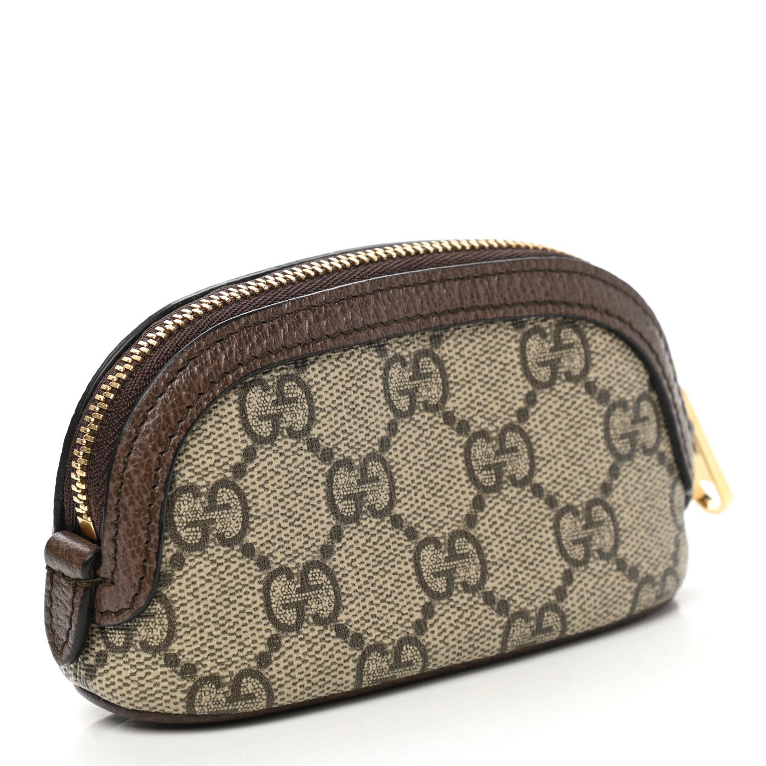 Gucci GG Supreme Monogram Web Ophidia Dome Key Pouch Beige New Acero 3 of 8