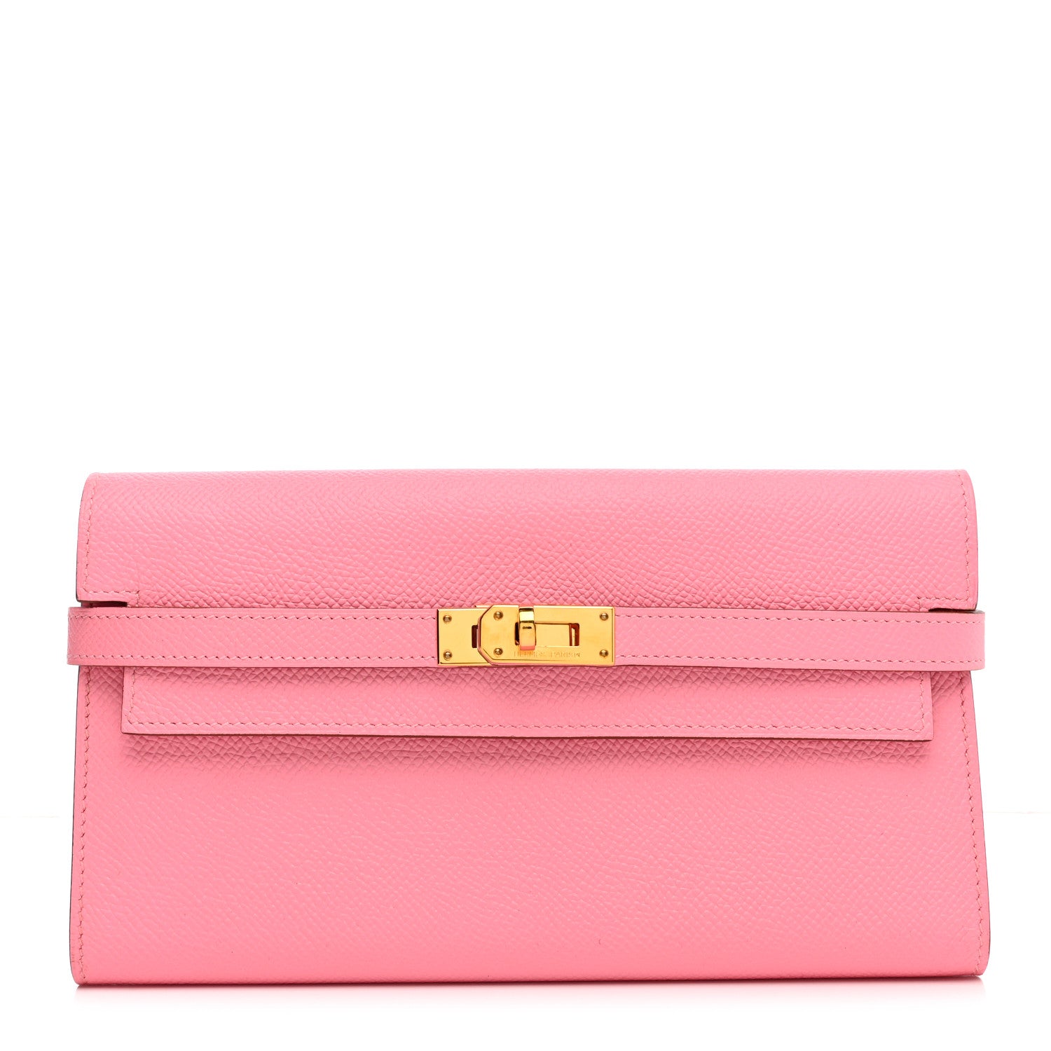 Hermes Epsom Kelly Longue Wallet Rose Confetti 1 of 10