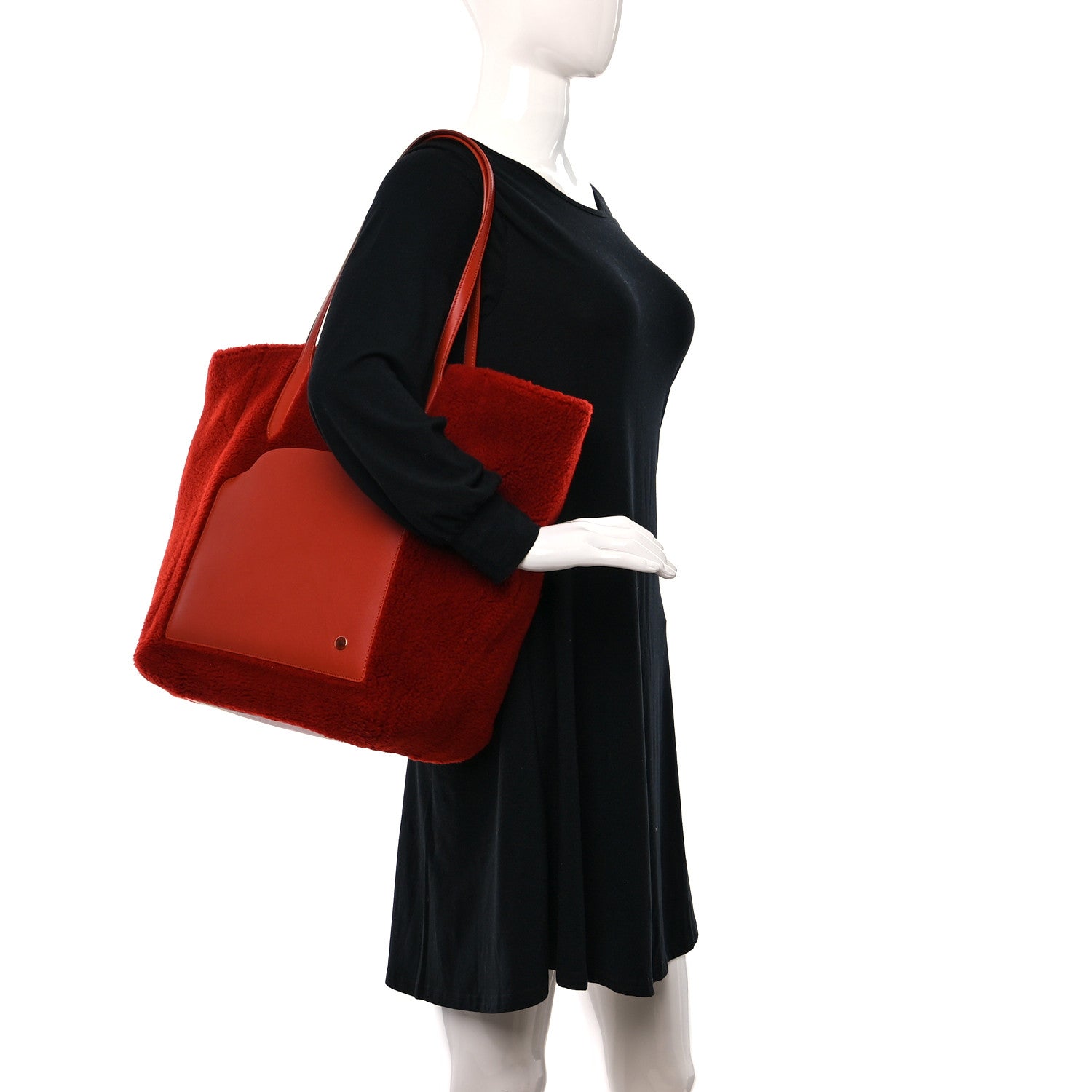 Loro Piana CashFur Calfskin Sesia Tote 2 of 8