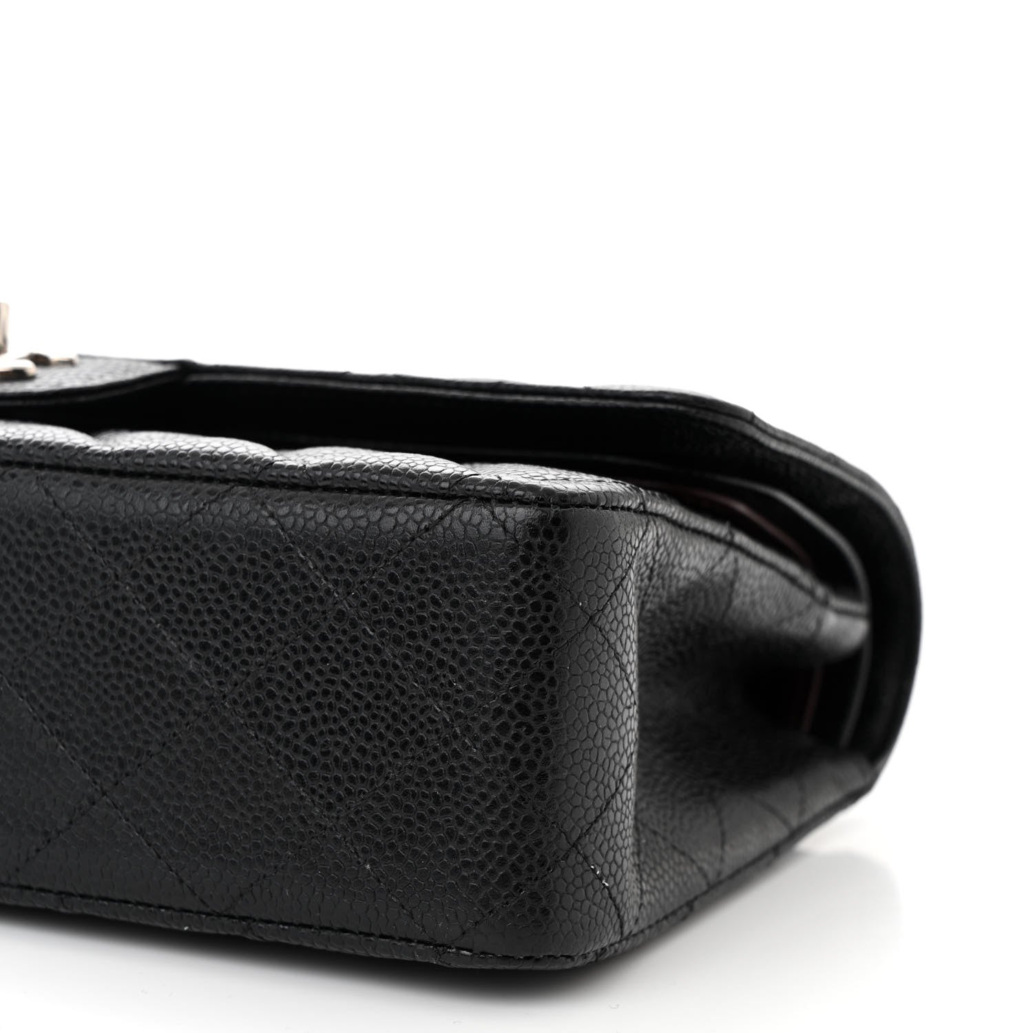 Chanel Caviar Quilted Medium Double Flap Black 10 of 12