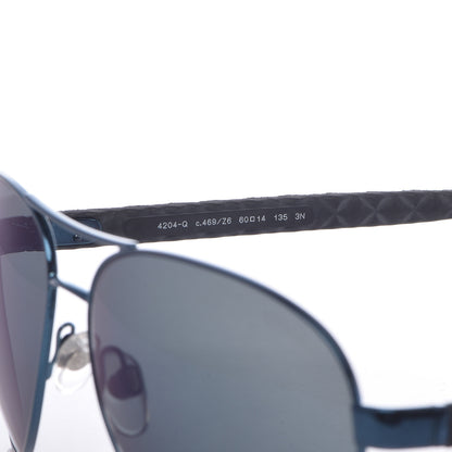 Chanel Pilot Summer Aviator Sunglasses 4204-Q Blue 6 of 8