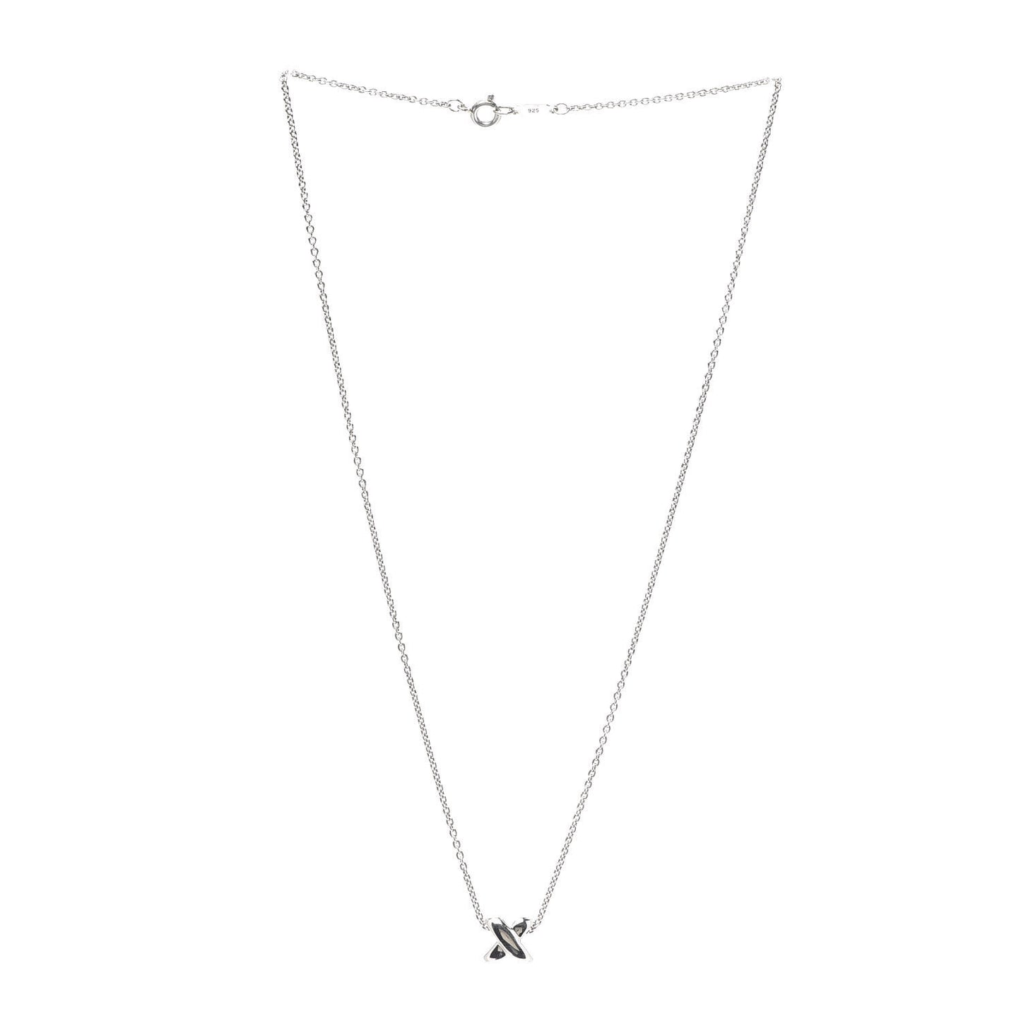 Sterling Silver Signature X Pendant Necklace
