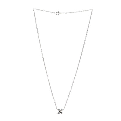 Tiffany Sterling Silver Signature X Pendant Necklace 3 of 5