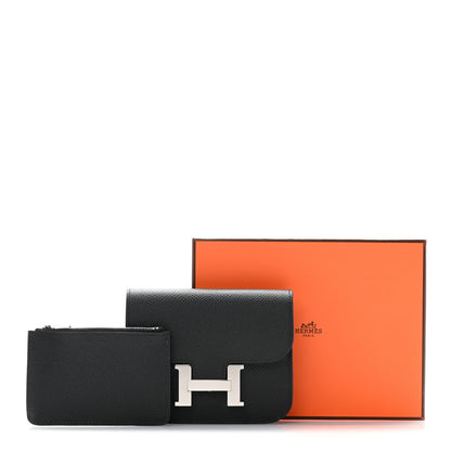 Hermes Epsom Constance Slim Wallet Black 10 of 10