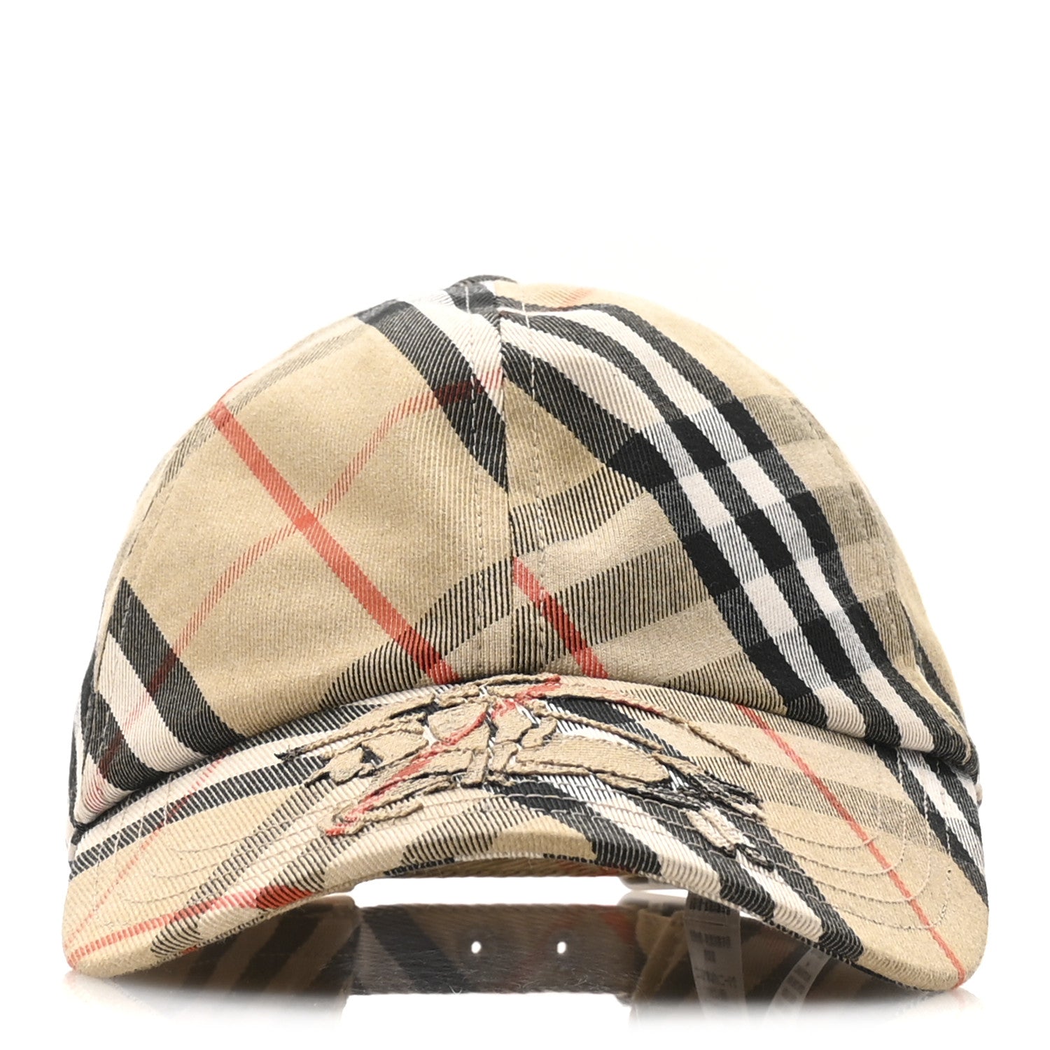 Burberry Cotton Blend Check EKD Baseball Hat L Sand 3 of 10
