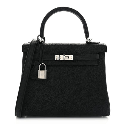 Hermes Togo Kelly Retourne 25 Black 1 of 11