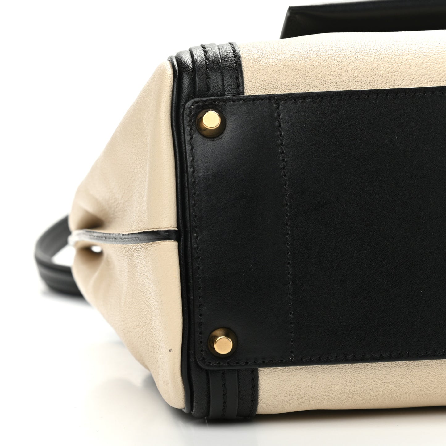 Calfskin Medium Alice Satchel Husky White
