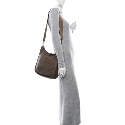 Hermes Taurillon Clemence Evelyne III PM Etoupe 2 of 11