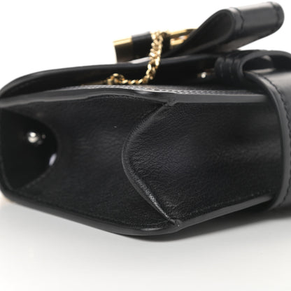 Chloe Shiny Goatskin Calfskin Mini Aby Chain Shoulder Bag Black 9 of 12
