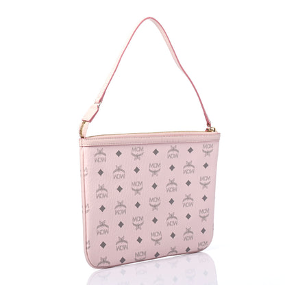MCM Visetos Liz Shopper Tote Pouch Light Pink 2 of 4