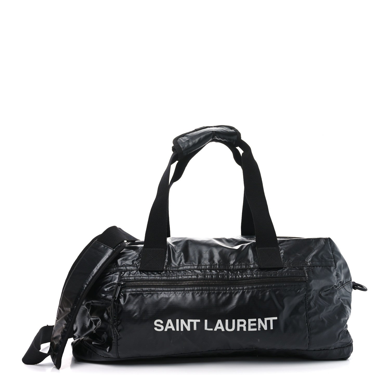 Saint Laurent Nylon Nuxx Ripstop Duffle Black White 1 of 9