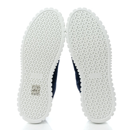 Hermes Denim Womens Cross Sneakers 37 Bleu 5 of 8