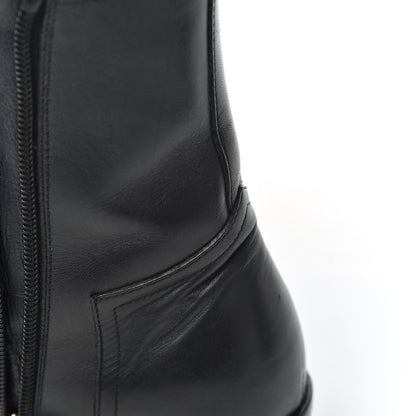 Chanel Calfskin Paris Dallas Zip Ankle Boots 36 Black 12 of 18