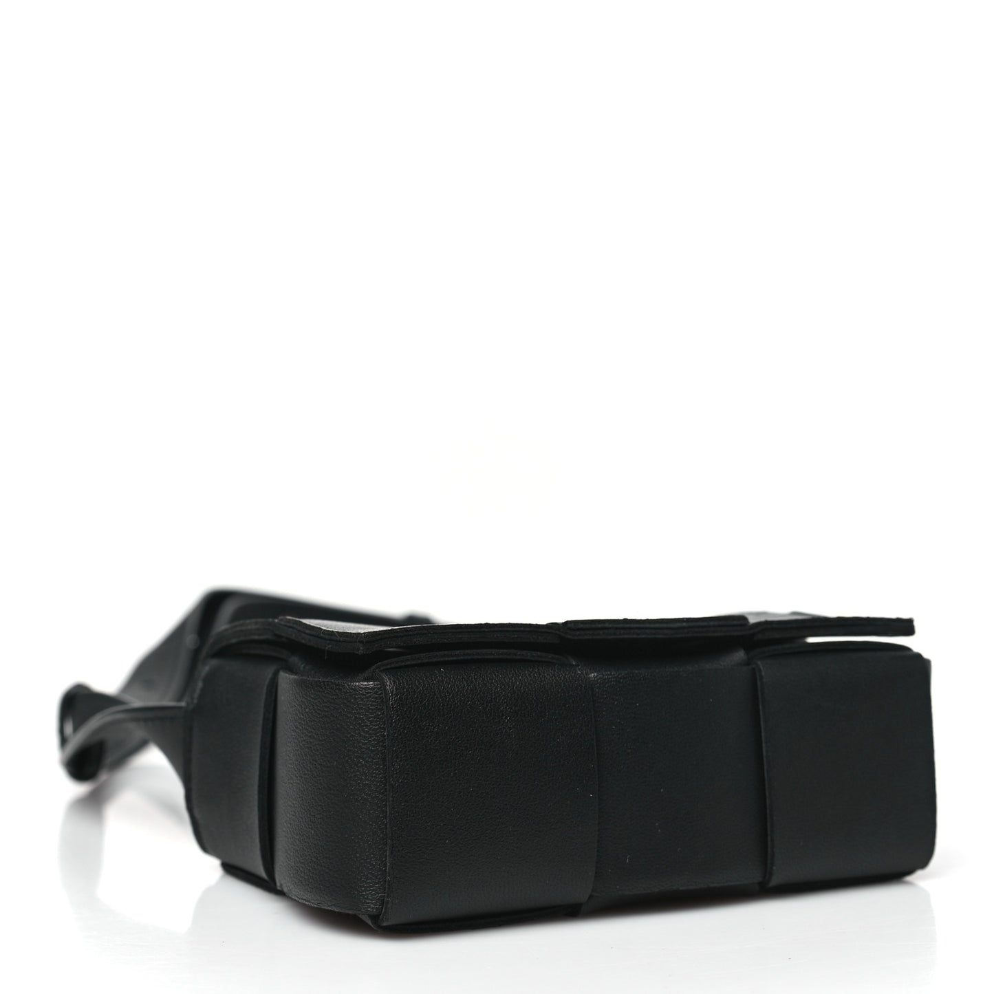 Lambskin Maxi Intreccio Candy Cassette Crossbody Bag Black