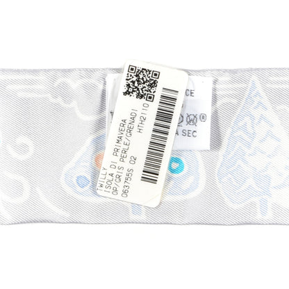 Hermes Silk Isola Di Primavera Twilly Gris Perle Grenadine 3 of 3