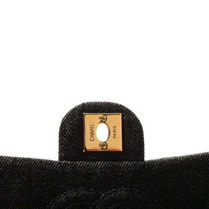 Chanel Denim Quilted Mini Square Flap Black 5 of 7