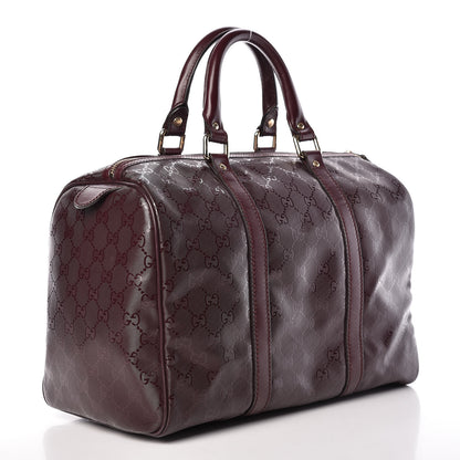 Gucci Imprime Monogram Medium Boston Bordeaux 3 of 9