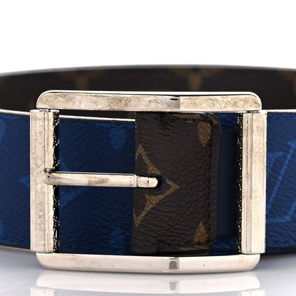 Louis Vuitton Monogram 40mm Reverso Belt 100 40 Pacific Blue 2 of 10