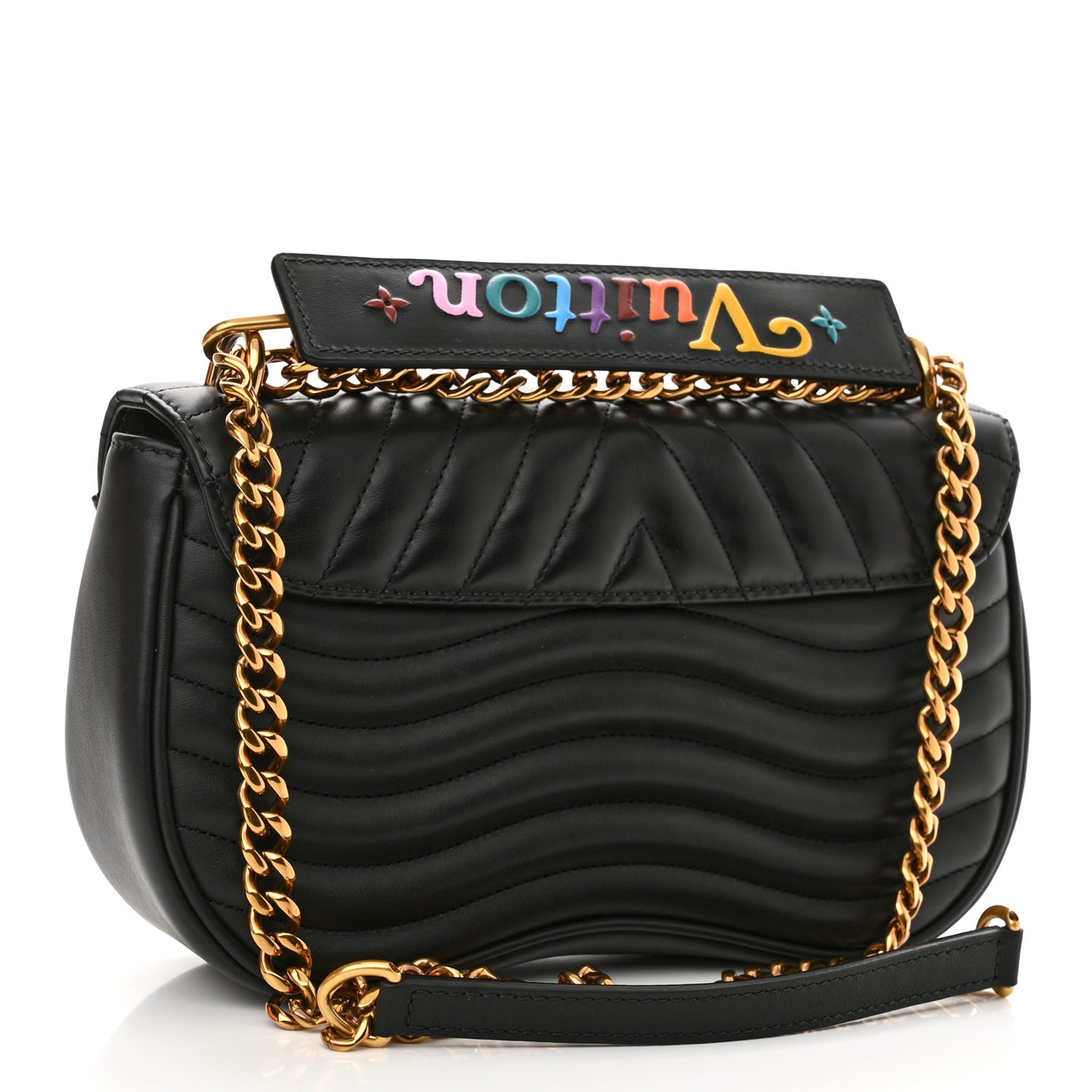 Calfskin New Wave Chain MM Black
