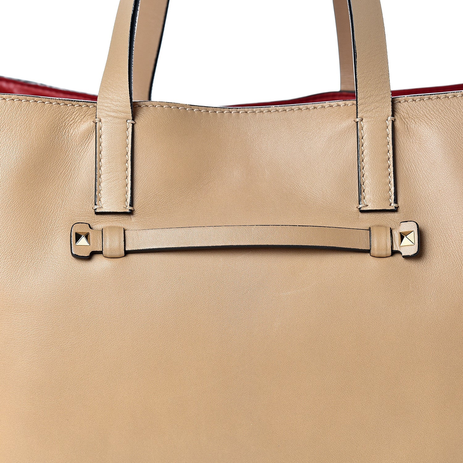 Valentino Garavani Nappa Medium Rockstud Soft Tote Alpaca 7 of 15