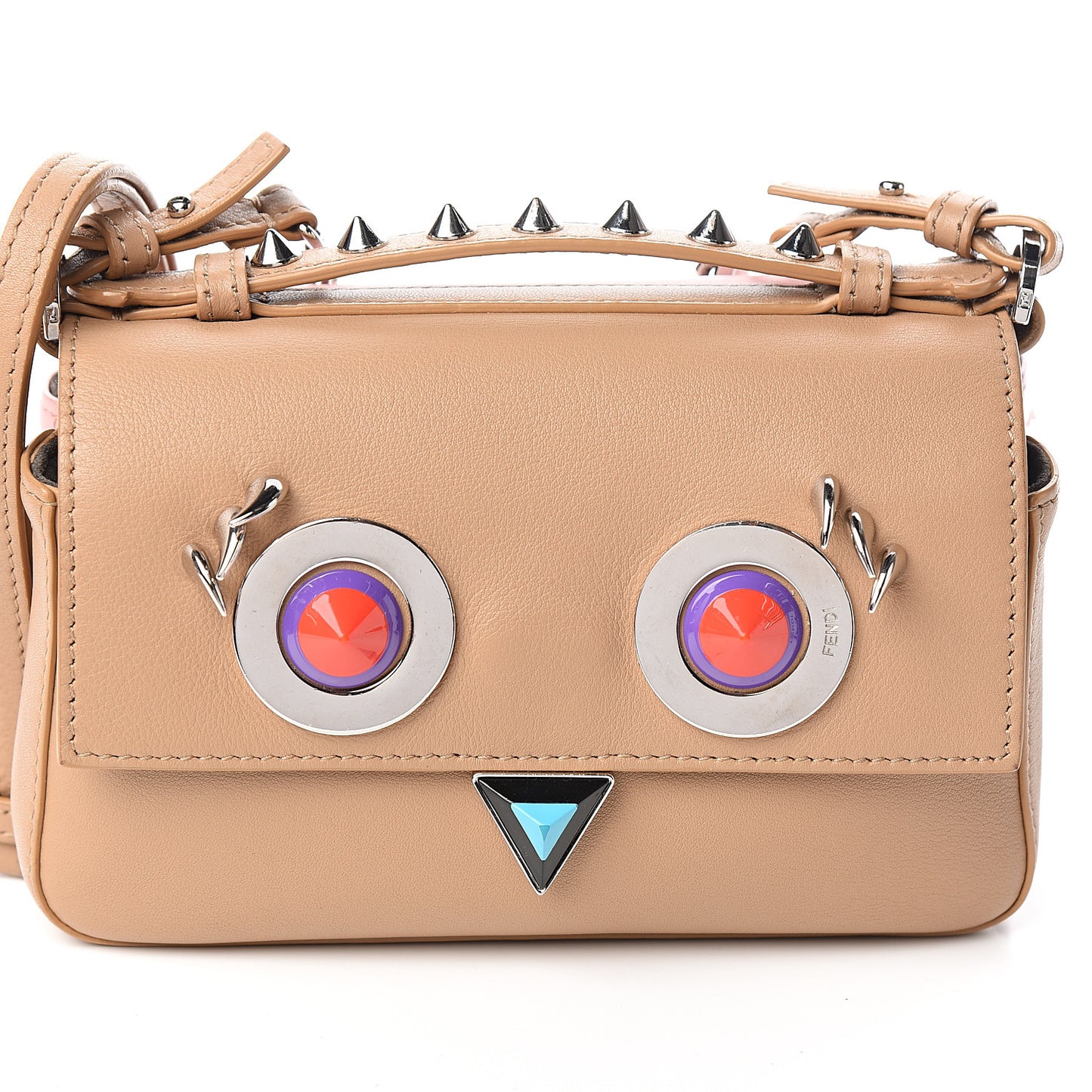 Vitello Dolce Hypnoteyes Micro Double Baguette Cuoio Bubblegum Multicolor