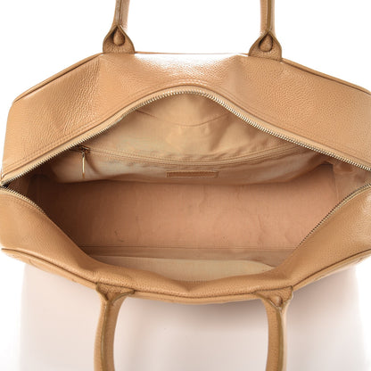 Chanel Caviar Quilted Large Bowler Beige 5 of 10
