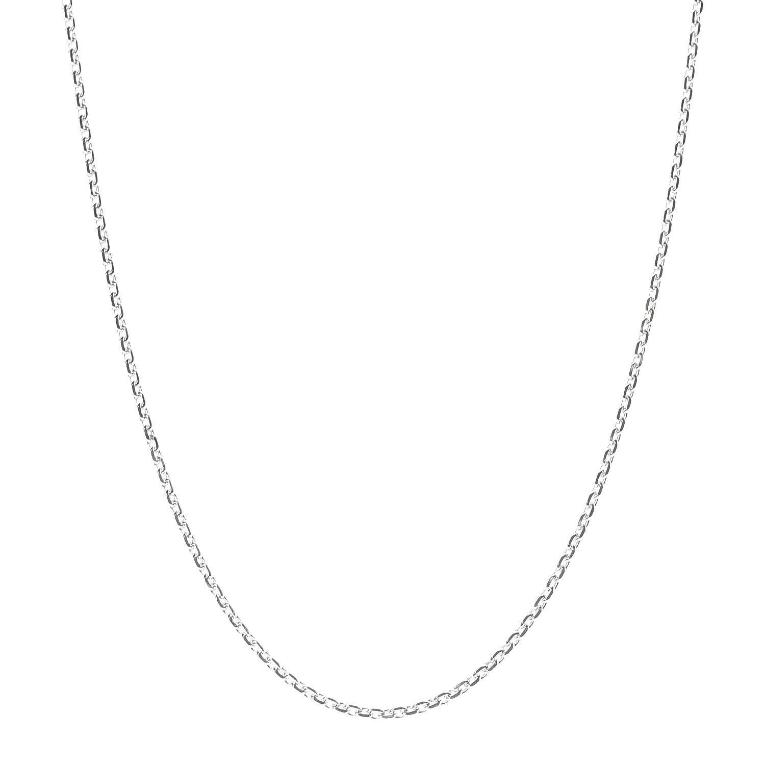Hermes Sterling Silver Logo Stamp Necklace 1 of 6