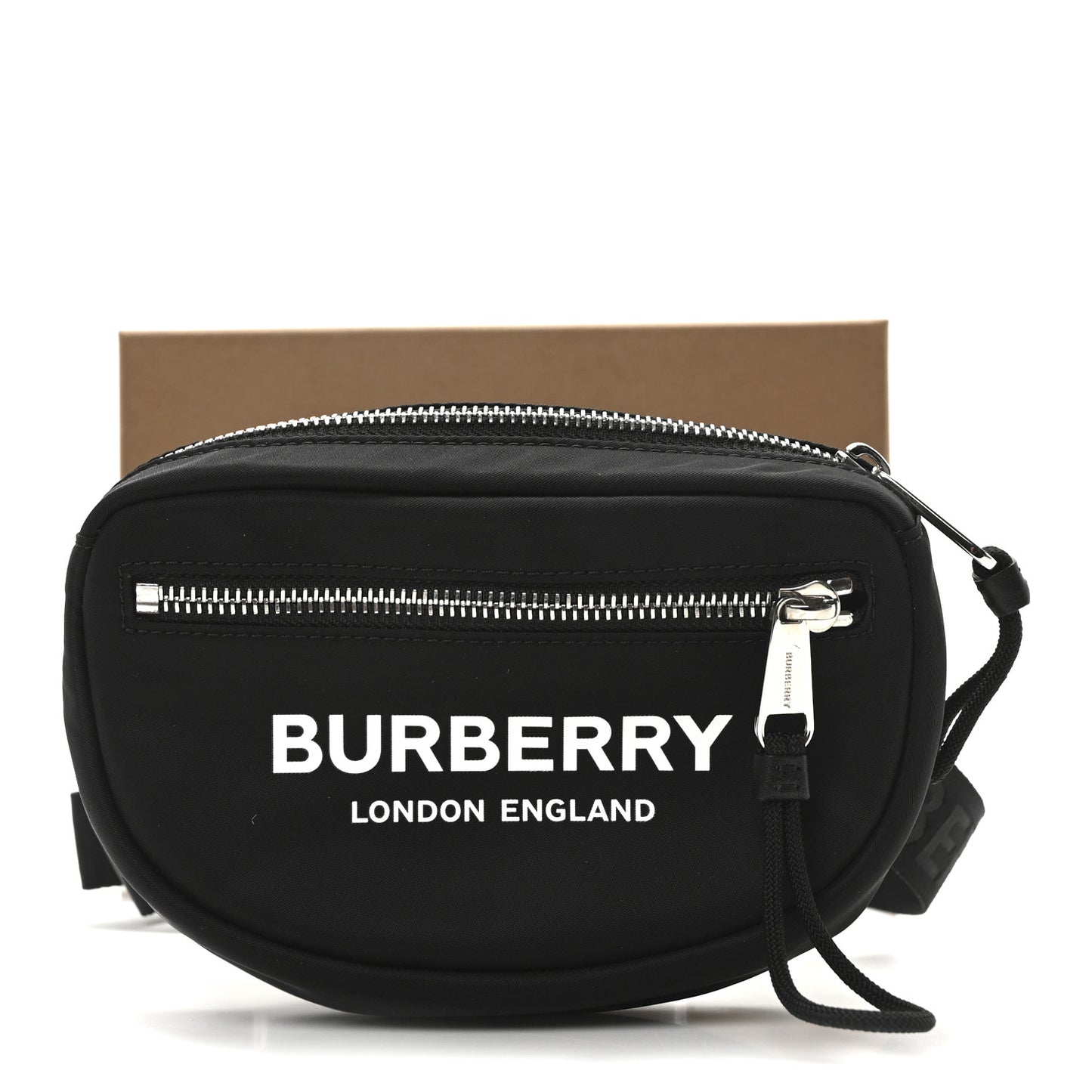 Econyl Logo Print Small Cannon Bum Bag Black
