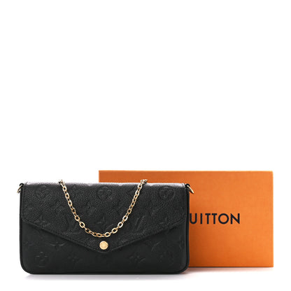 Louis Vuitton Empreinte Pochette Felicie Chain Wallet Black 15 of 15