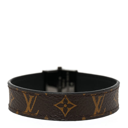 Louis Vuitton Monogram LV Reversible Hinge Bracelet Black 3 of 7