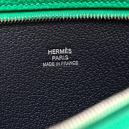 Hermes Togo Verso Backpocket Pouch 30 Menthe Indigo 6 of 6