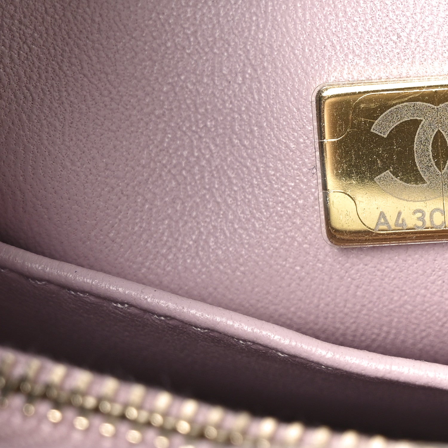 Chanel Metallic Caviar Quilted Small Coco Handle Flap Light Pink 7 of 10