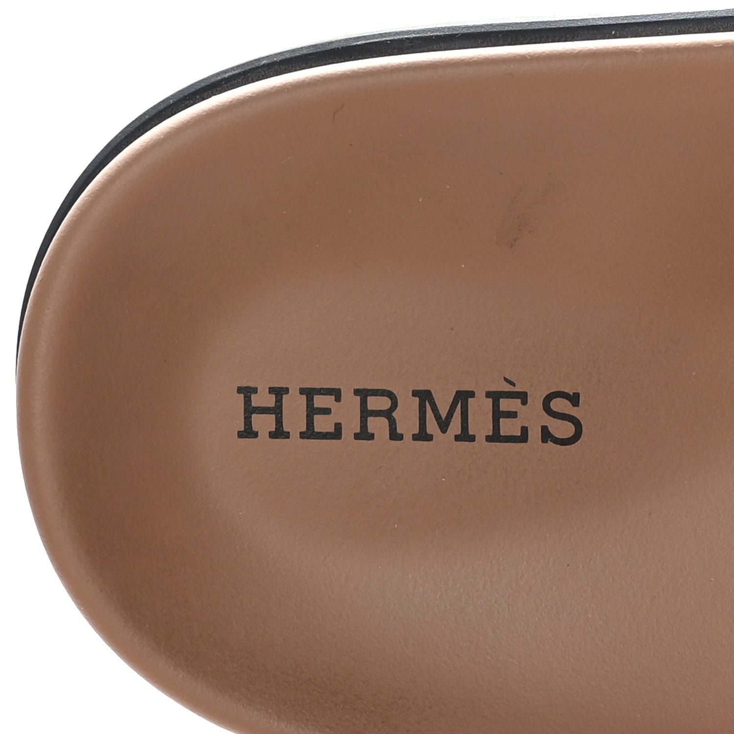 Hermes Suede Goatskin Womens Chypre Sandals 39 Rose Perle Black 7 of 9