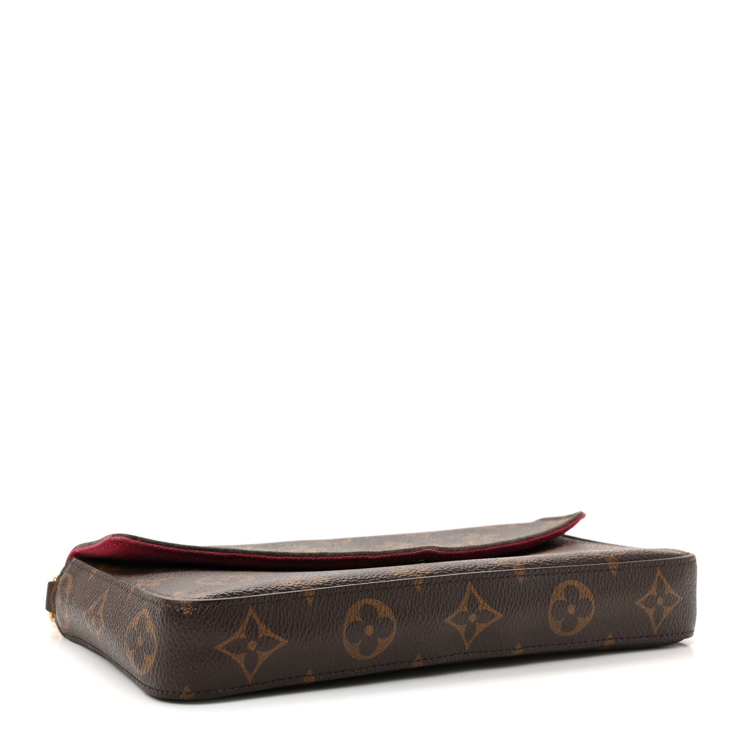 Louis Vuitton Monogram Pochette Felicie Chain Wallet Fuchsia 5 of 10