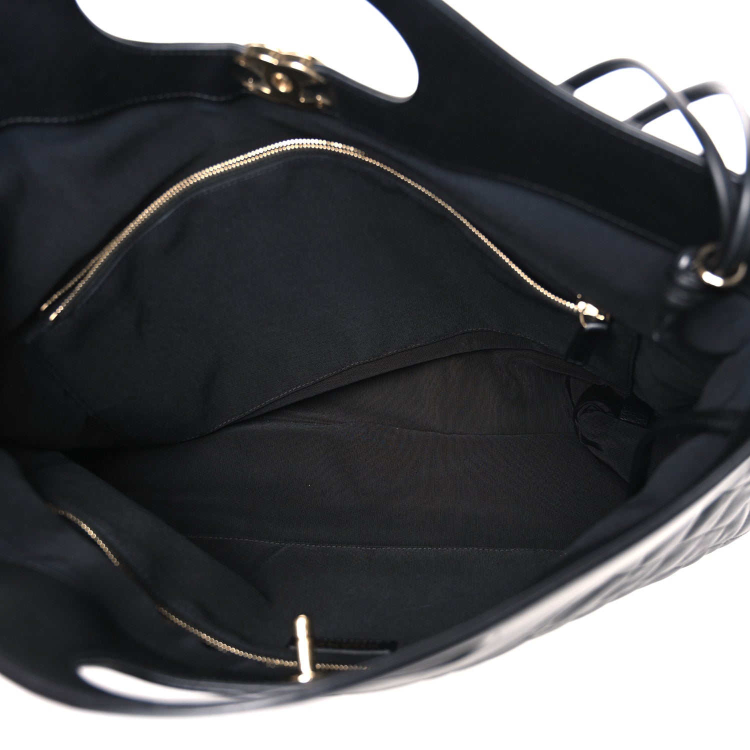 Chanel Lambskin Quilted Large 31 Shopping Bag Black 4 of 9